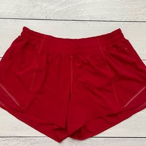 lululemon red hottty hot shorts